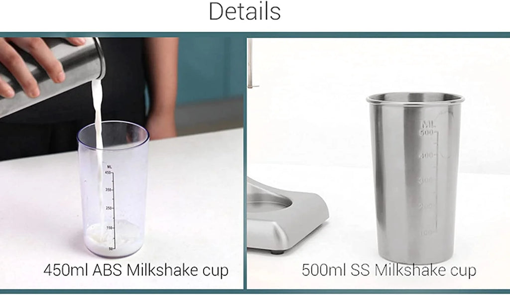 110V 23000RPM Electric Milk Shaker Machine with 500ml Stainless Steel Cup R298966