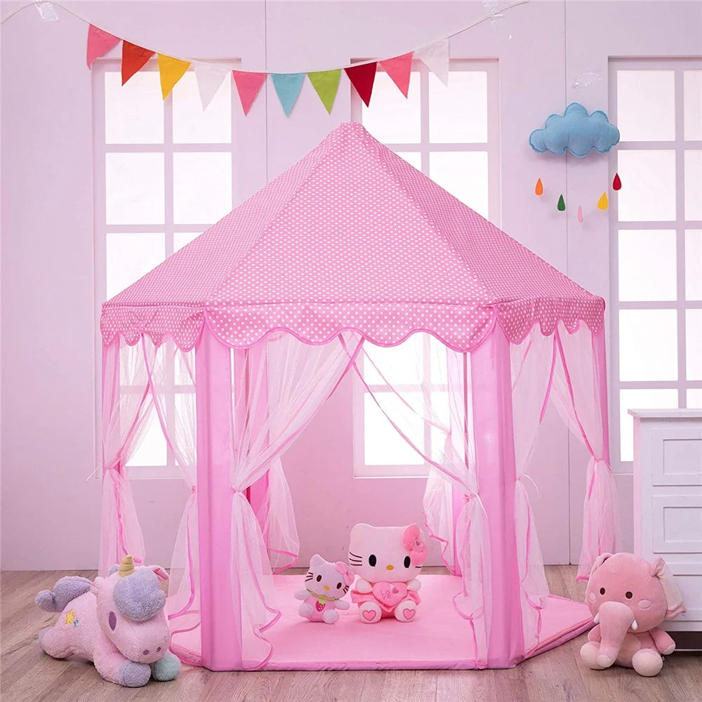 Princess Castle Tent for Kids with Star Lights G1707