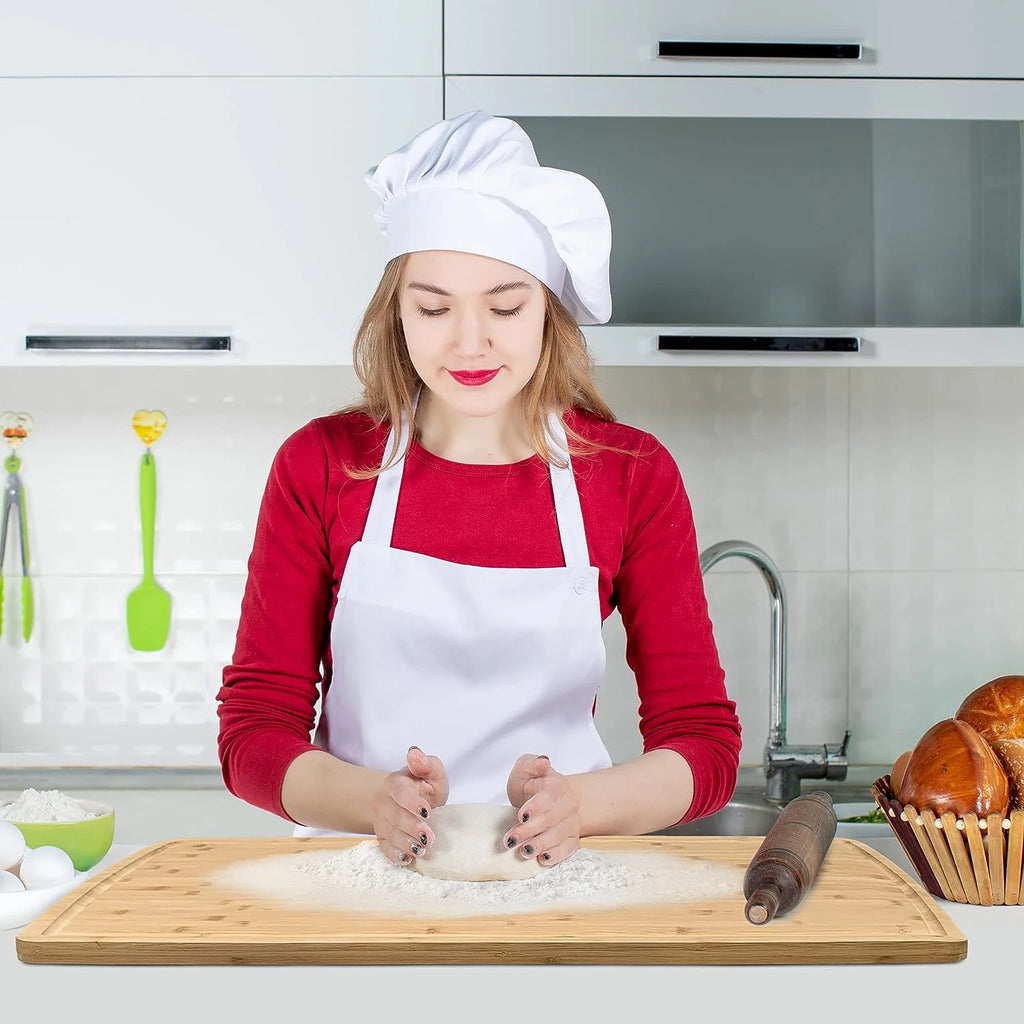 Bamboo Cutting Board with Stainless Steel Chef Knife Y9510