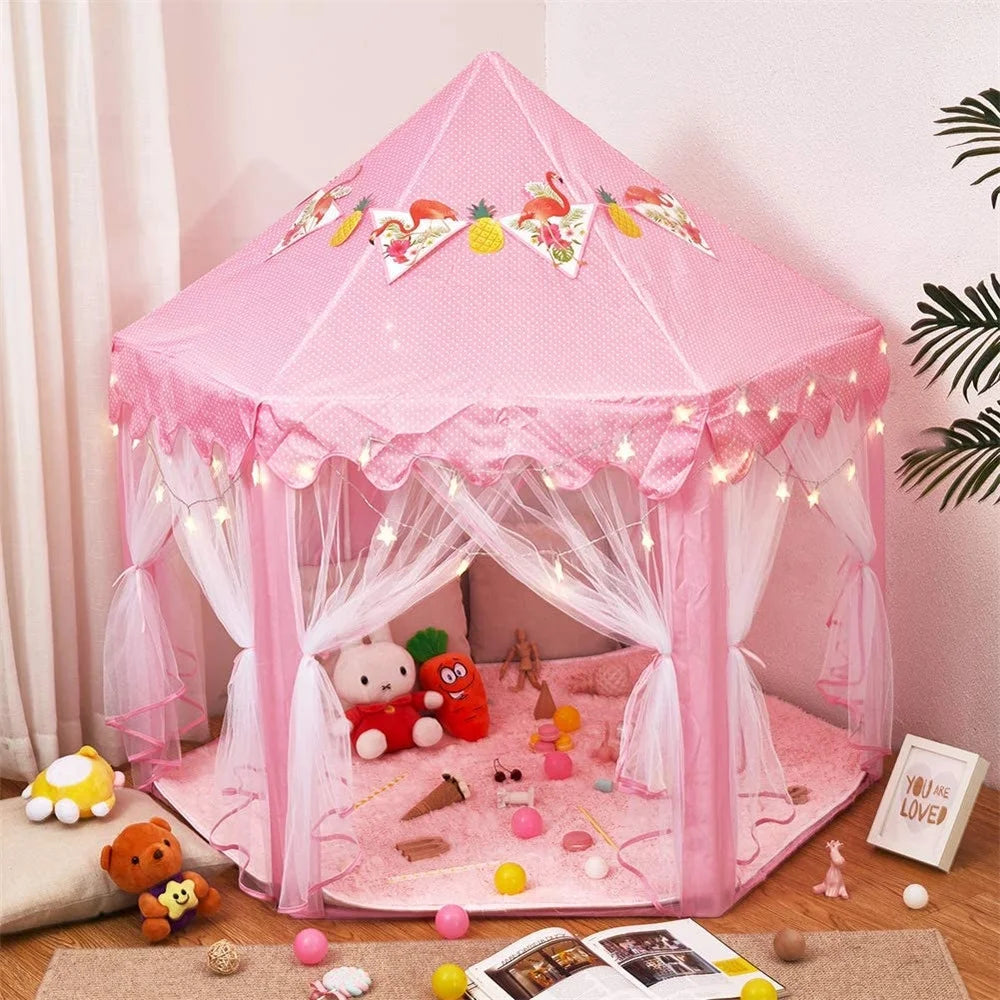 Princess Castle Tent for Kids with Star Lights G1707