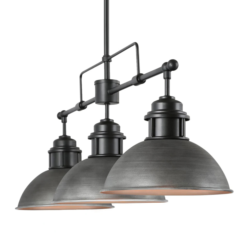 3-Light Kitchen Island Linear Industrial Pendant P6281