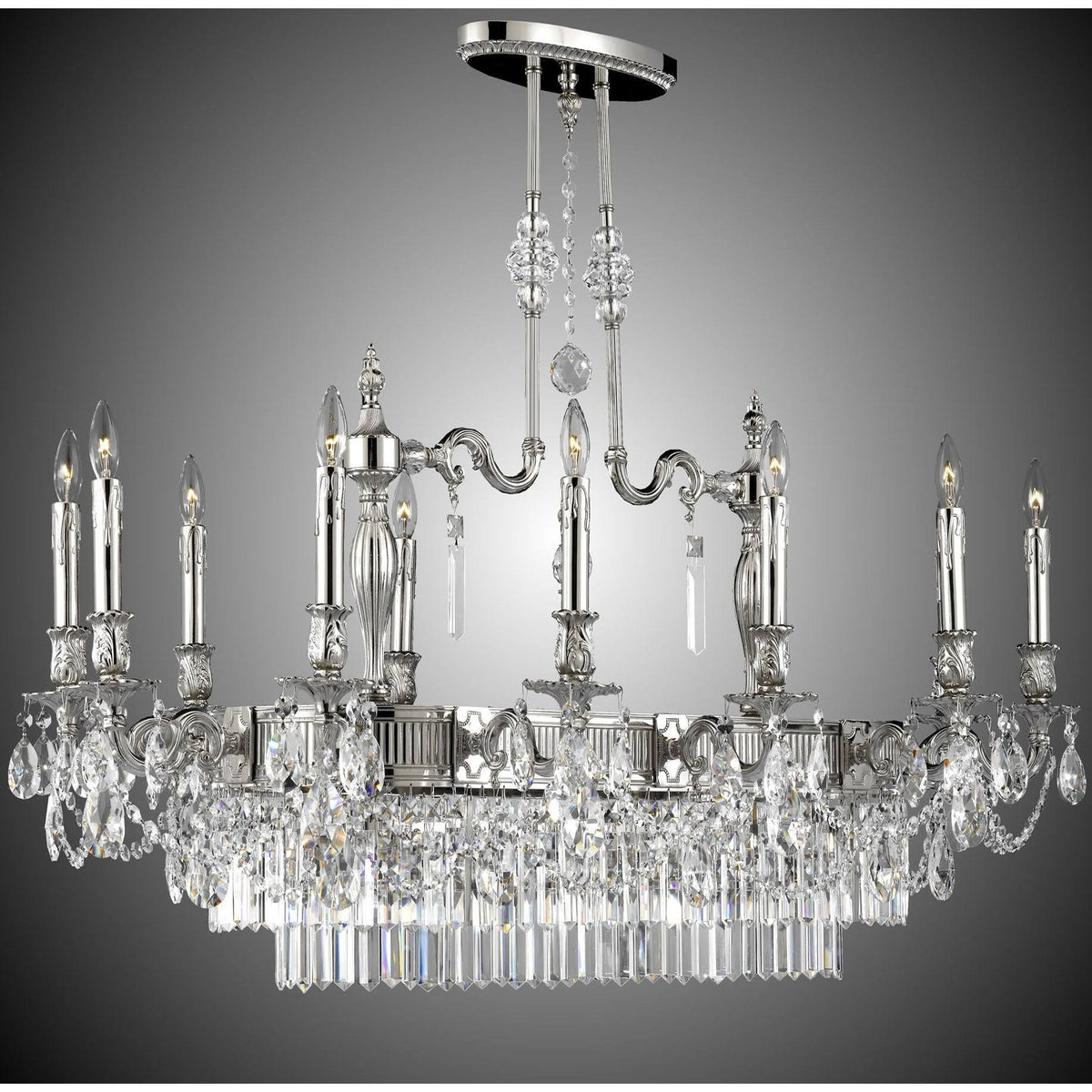 Antique Black Glossy Five Light Flush Mount J147251