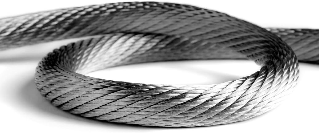 Stainless Steel Lanyard Cable Tether 2 Loops with Quick Release Ring Rubber Coating 12 (30.5cm) Set of 10 I9369