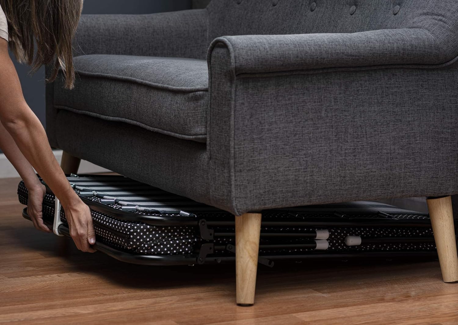 Folding Bed with Memory Foam Mattress and Carrying Bag B2549