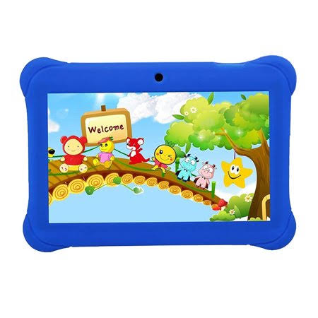 Kids Safe 7 inch Quad-Core Tablet 512m+8gb WiFi Dual Cameras Kid-Proof Case (Blue) G1267