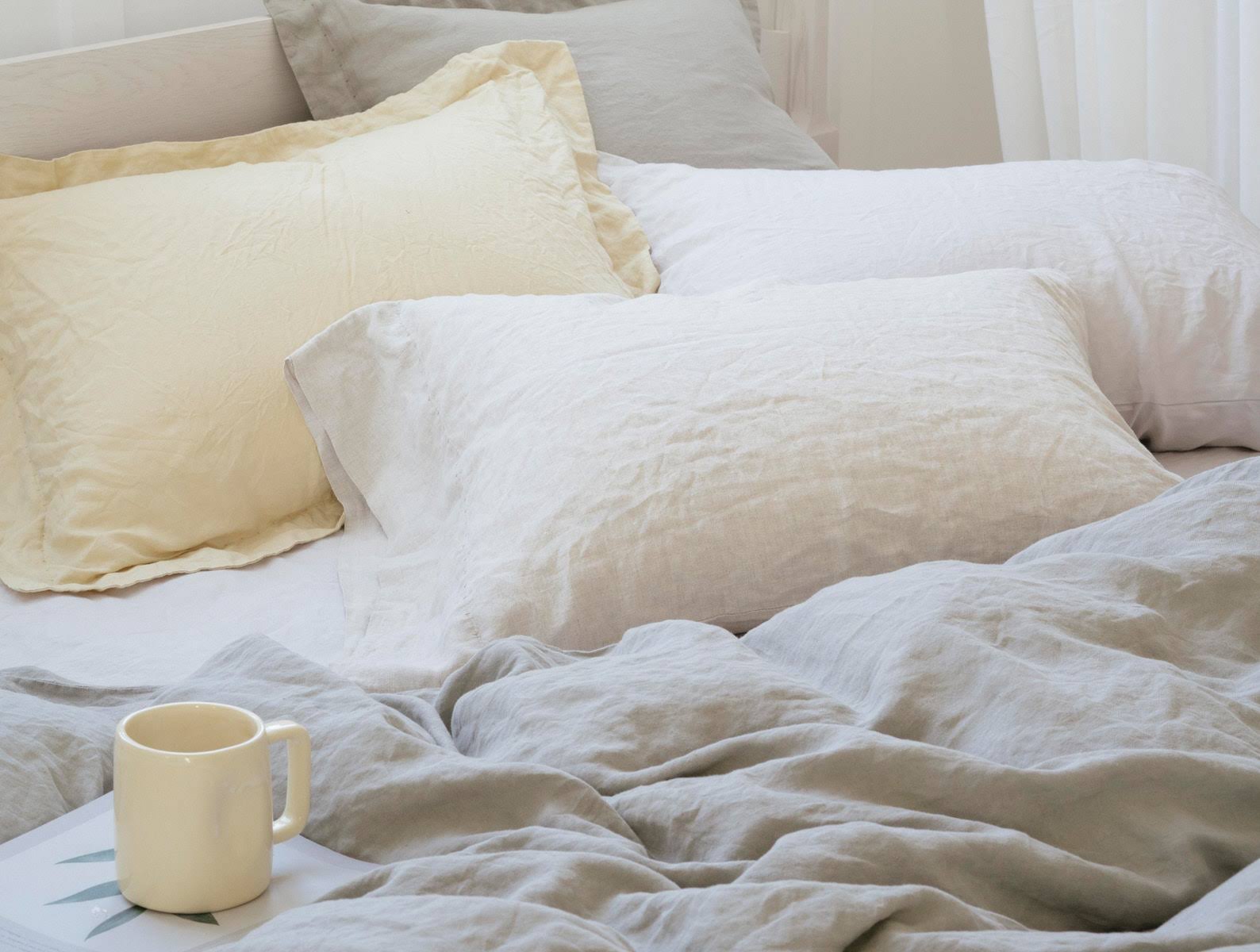 Organic Relaxed Linen Fitted Sheet King F680