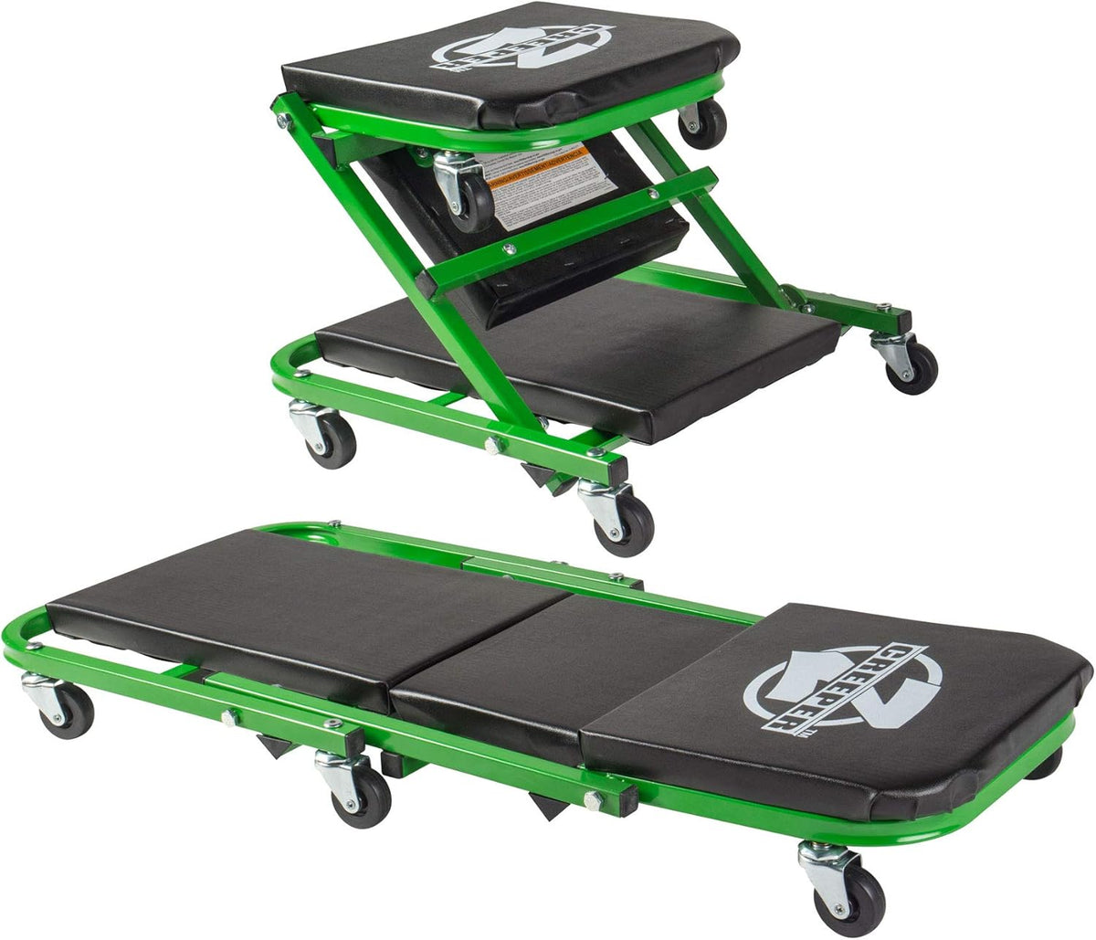 Black/Green 300 Lbs Mechanic Creeper Pack of 2 G437190
