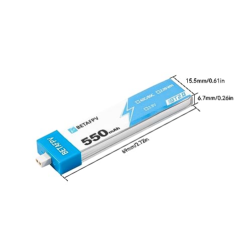 4pcs 550mAh 1S 3.8V Lipo Battery with BT2.0 Connector K93062