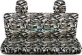 Blue Camouflage Rear 60/40 Split Bench Truck Seat Covers H7053