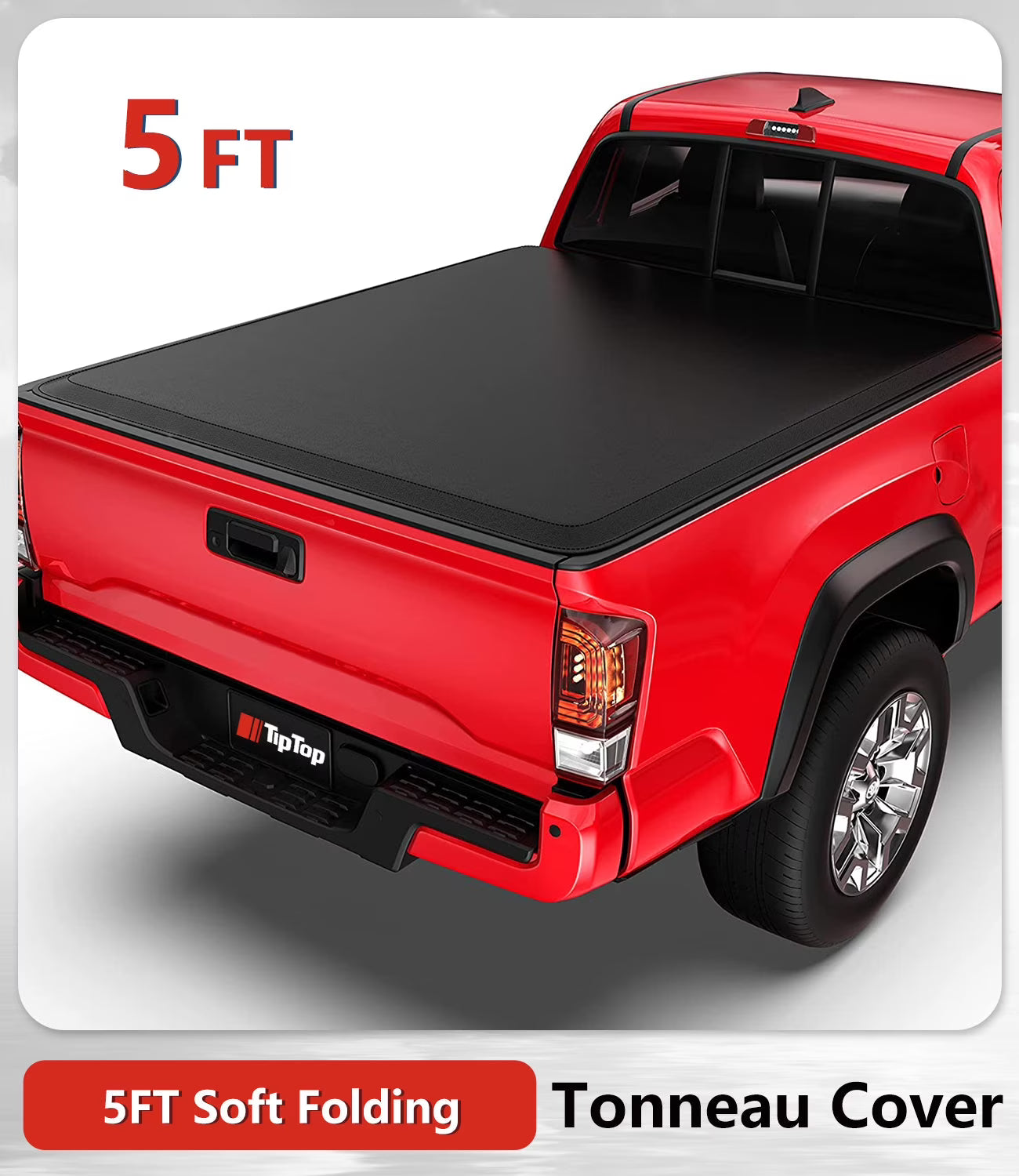 Soft Folding Tonneau Cover Truck Bed D36478