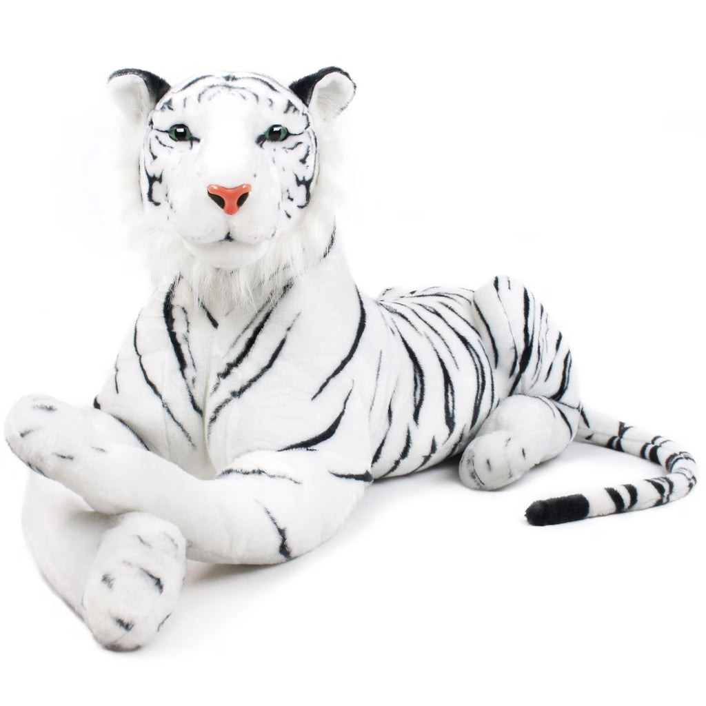 White Siberian Tiger Stuffed Animal Plush Cat Q271