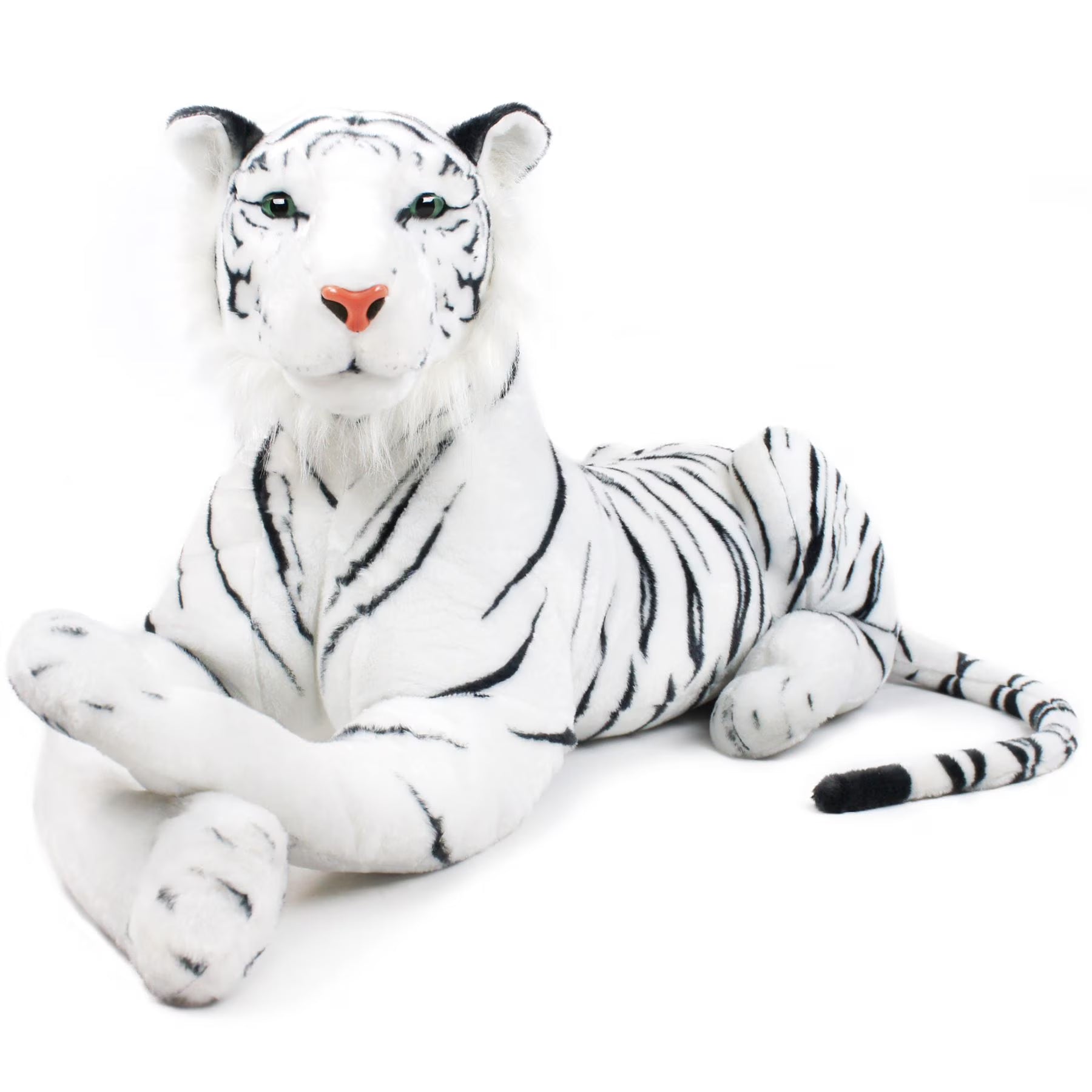White Siberian Tiger Stuffed Animal Plush Cat Q271