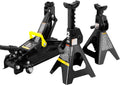 2 Ton Hydraulic Trolley Service Jack Combo with 2 Jack Stands, Black H5168