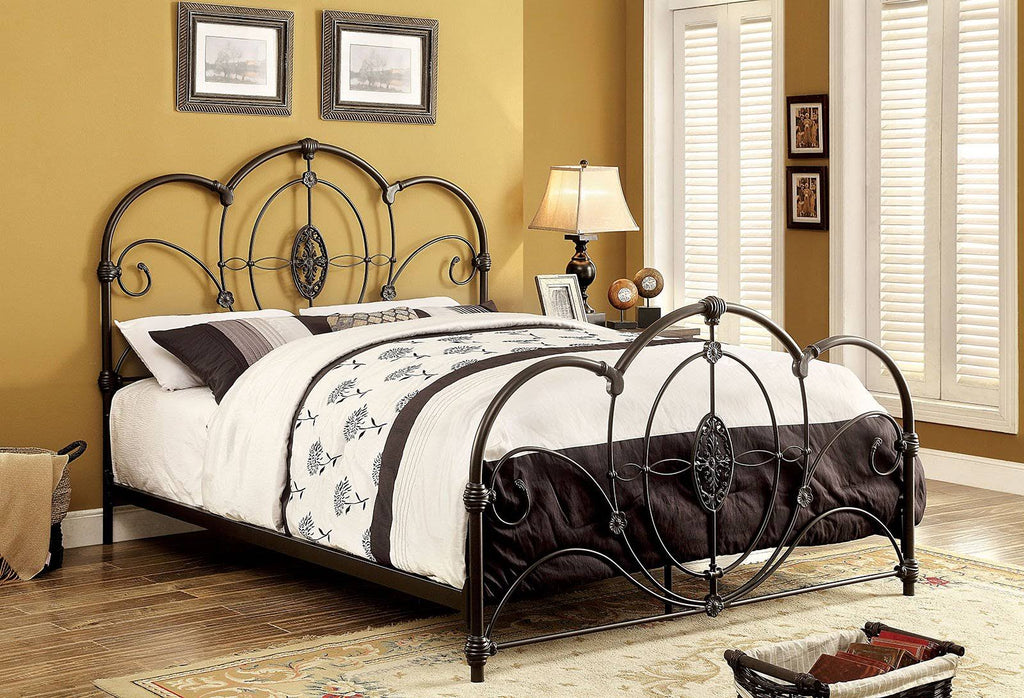 Black Metal Full Bed P76436