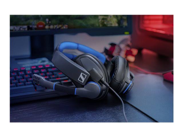 Closed Acoustic Gaming Headset - Black/Blue T64185