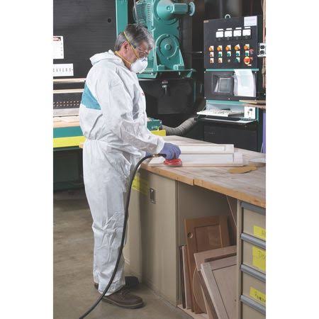 White Disposable Protective Coveralls, Large, 25/Carton V221963