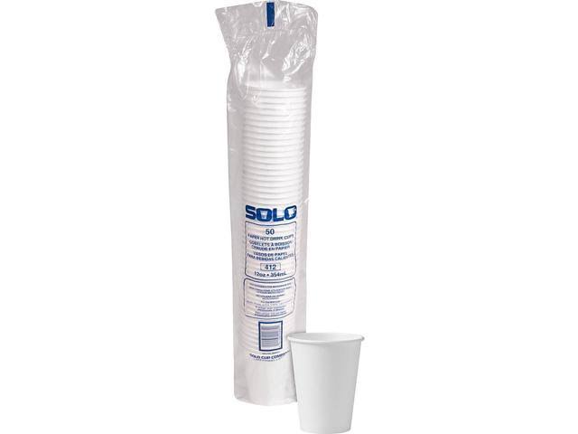 12 oz White Poly Paper Hot Cup Q589