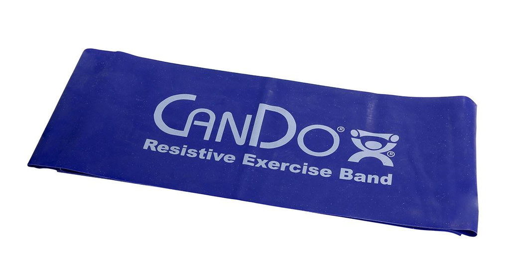 Low Powder Exercise Band - 5& Length (Blue - Heavy) S428