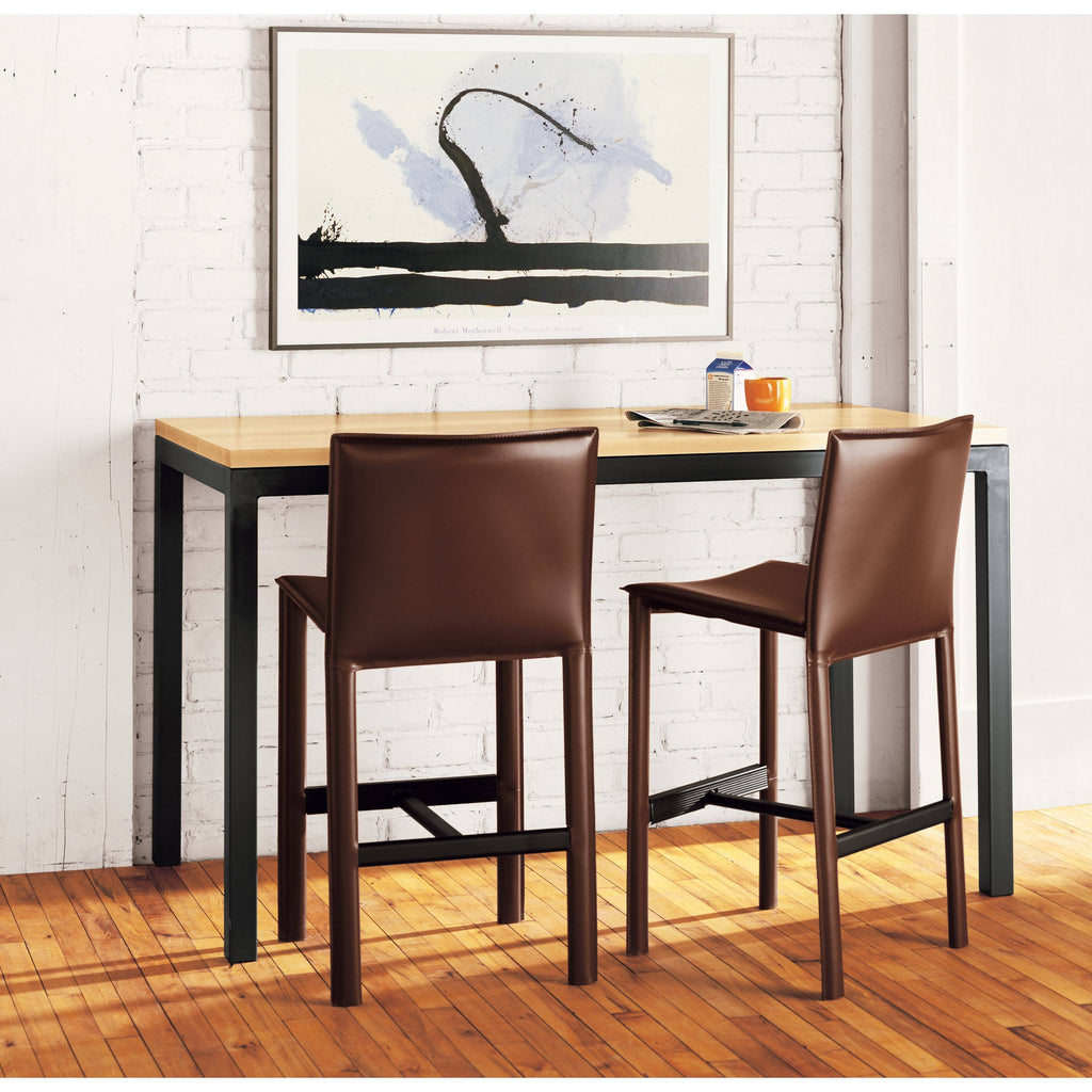 White Venatino Marble Top Parsons Counter Table N1398