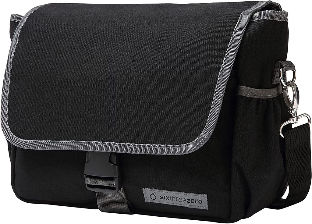 Black Waterproof Bicycle Pannier Bag with Shoulder Strap U53078