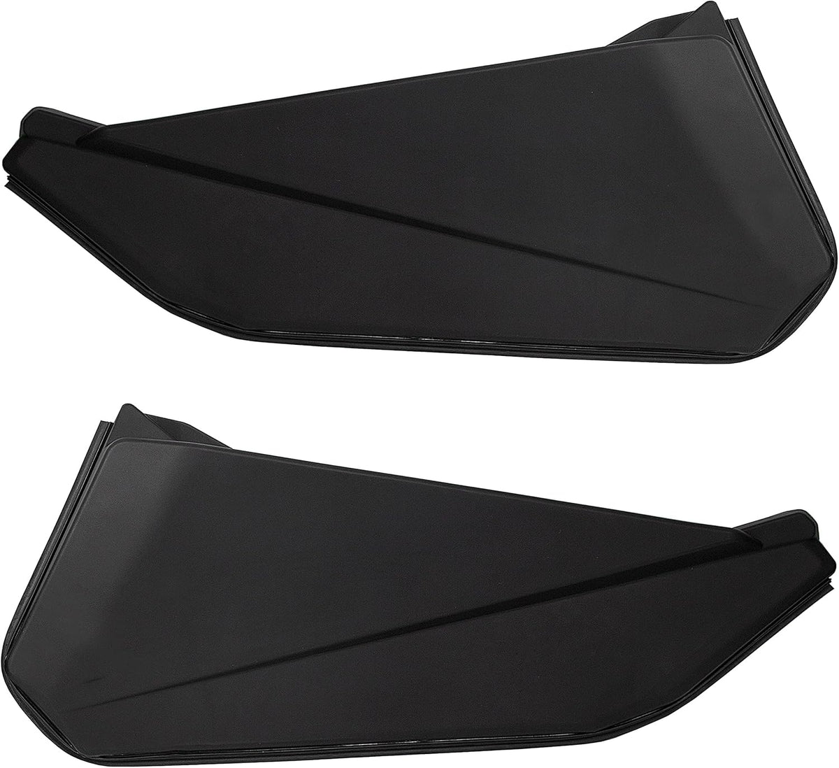 Lower Door Panel Insert with Metal Frame Black Pair L82757