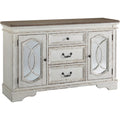 Chipped White and Brown Server F457845