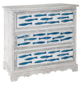 Antique White 3 Drawer Chest Q281763