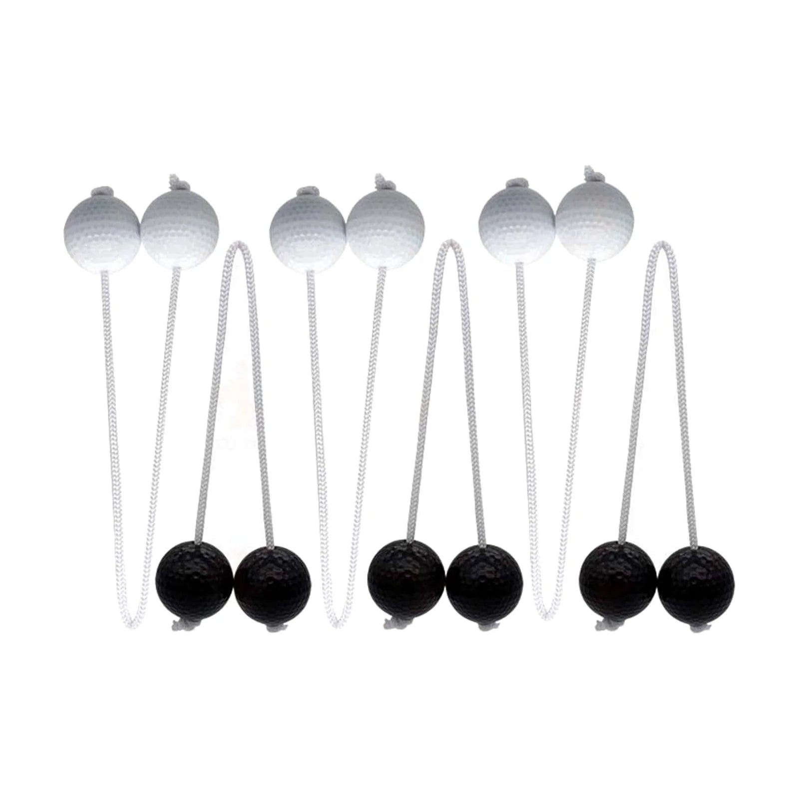 Ladder Toss Game with Golf Balls, Black and White K74626