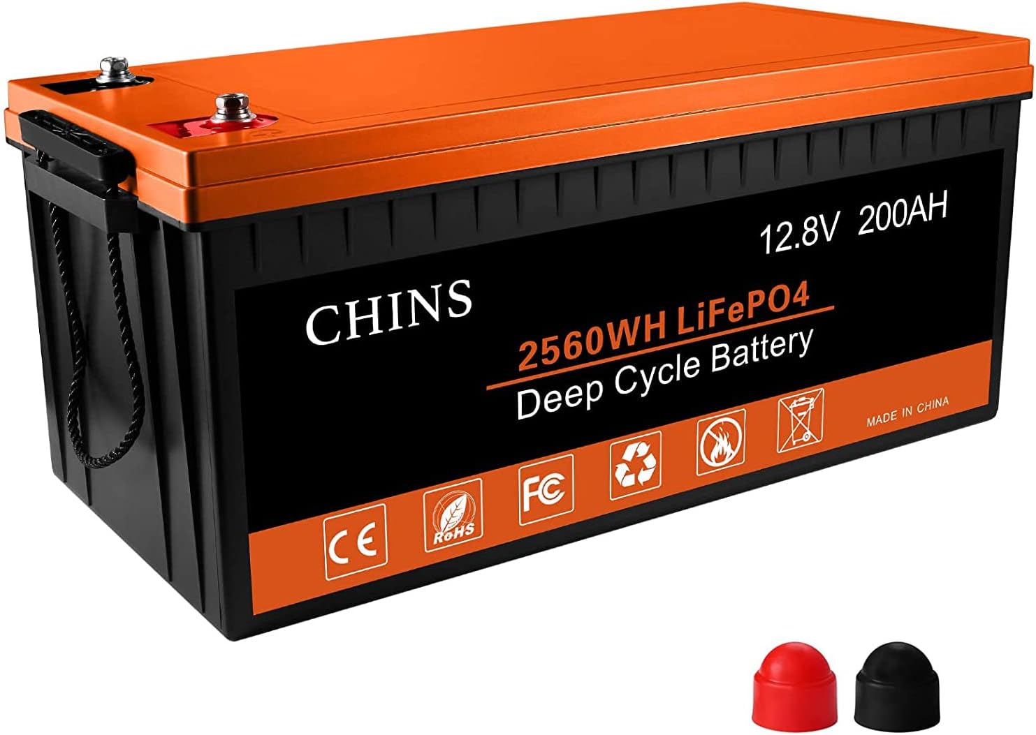 12V 200AH LiFePO4 Lithium Battery with 200A BMS L8453