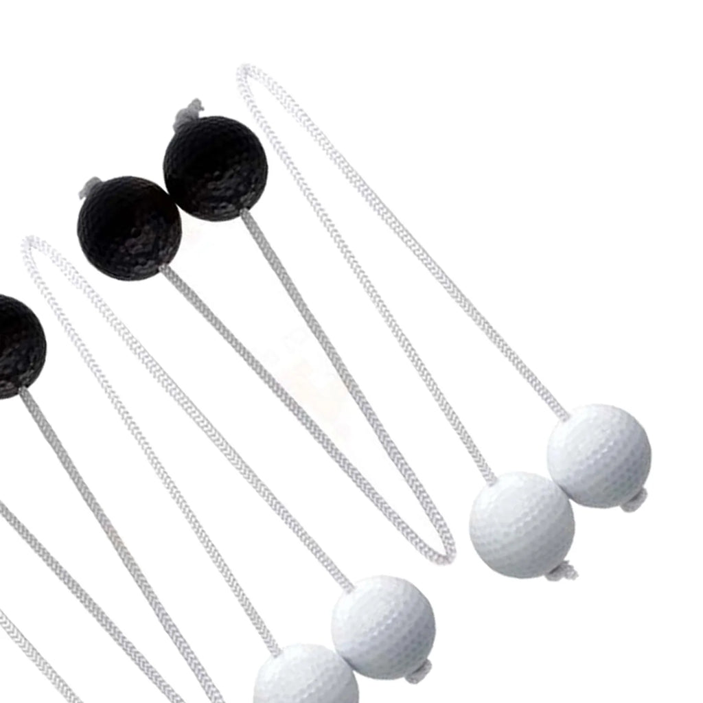 Ladder Toss Game with Golf Balls, Black and White K74626