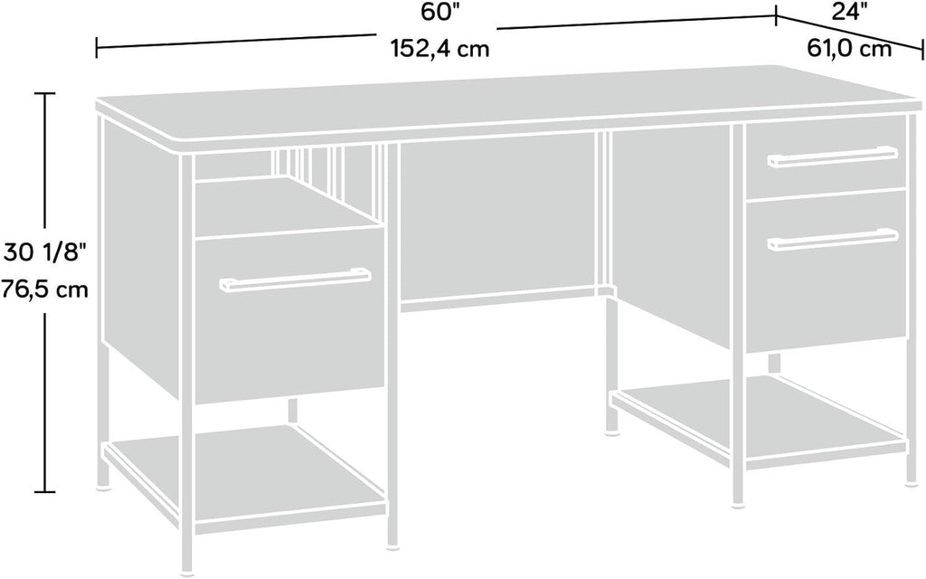 Black Executive Desk K5250