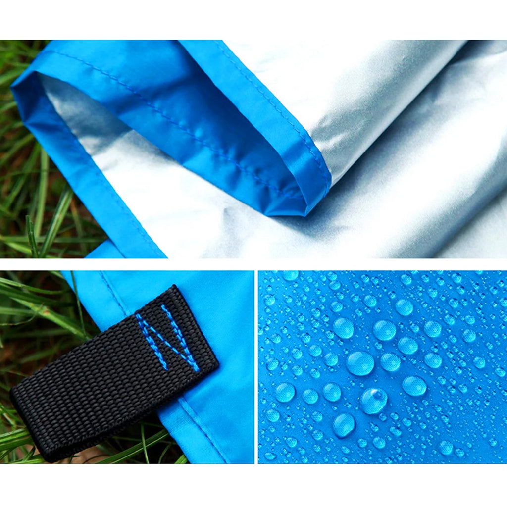 9.8 * 9.8ft Waterproof Camping Tarp Sunshade Rain Shelter Lightweight Tarpaulin Canopy E8395