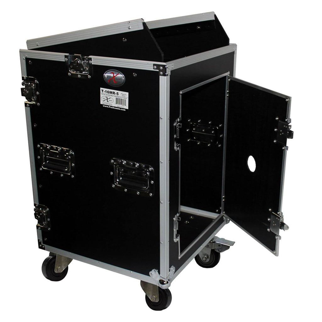 16U Rack x 10U Top Mixer DJ Combo Flight Case E80713