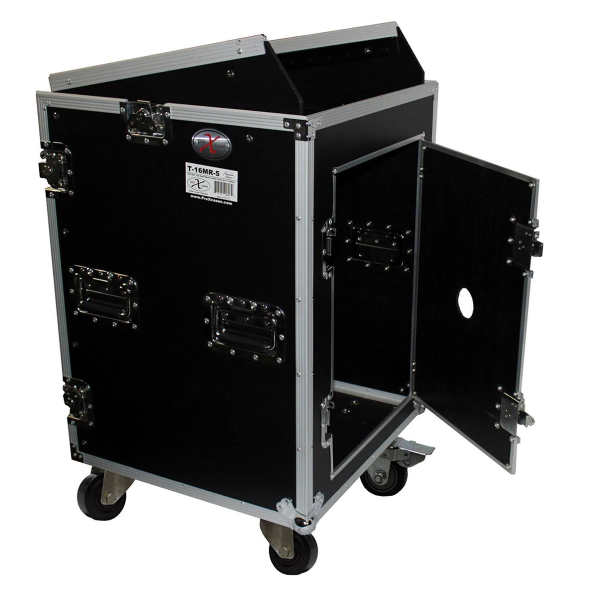 16U Rack x 10U Top Mixer DJ Combo Flight Case E80713