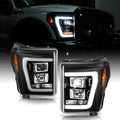 Black LED Headlights for Ford F250 F350 SuperDuty M8843
