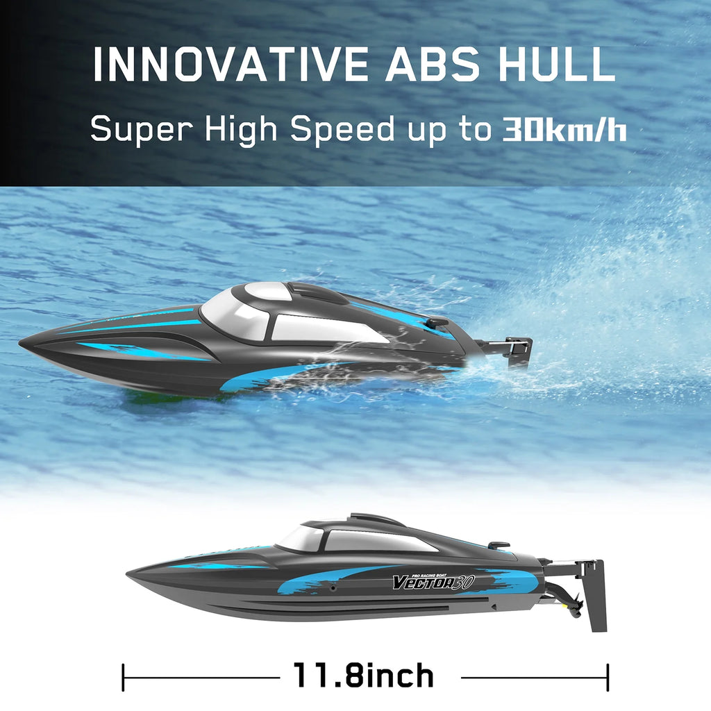 Remote Control Boat 2.4GHz High Speed Toy with 2 Battery W924856
