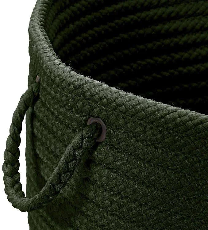 Dark Green 16x16x24 Hamper with Lid R270