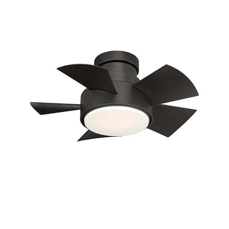 Matte White Flush Mount Ceiling Fan E136673