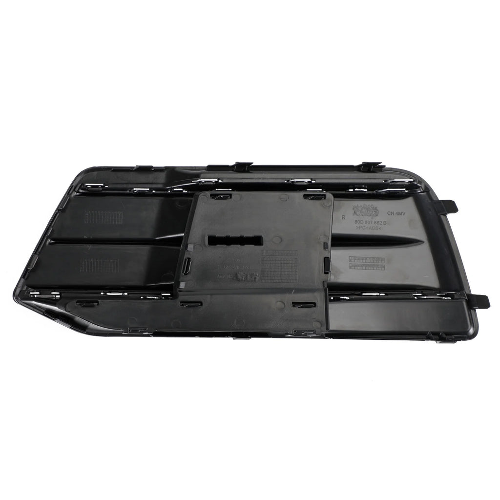 Front Bumper Cover Grille Bezel Insert for Audi Q5 2018-2022 Black/Chrome S128003