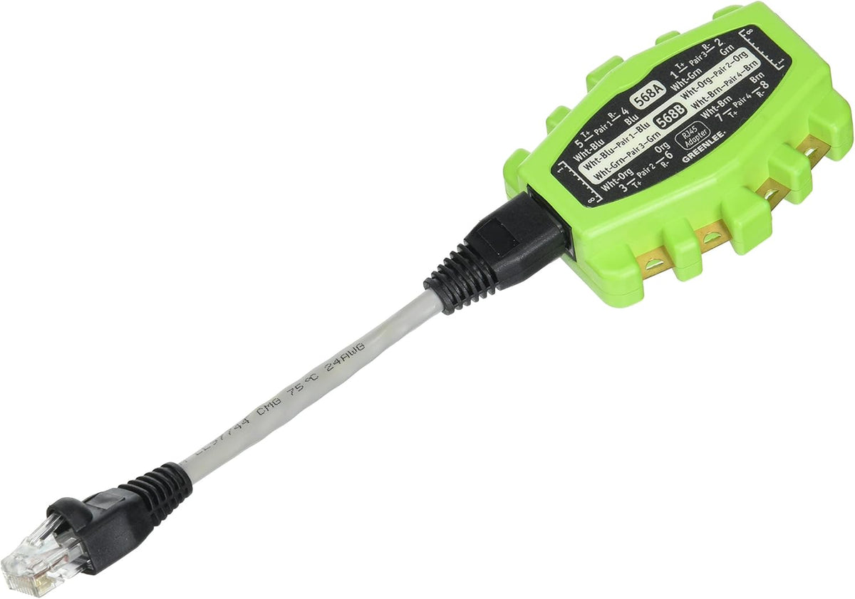 RJ45 Modular Adapter, 8 Way, Pack of 2 P95502