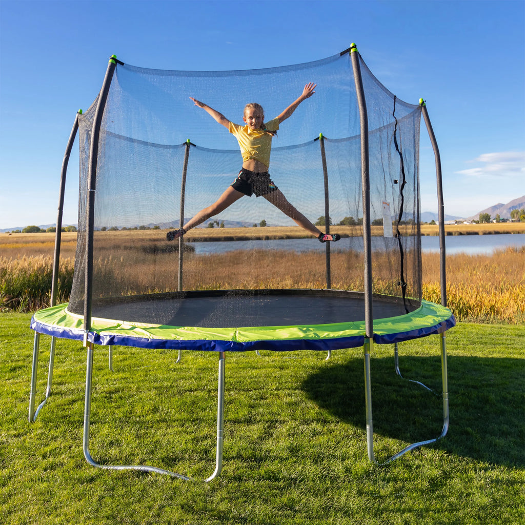 12-Foot Trampoline with Lighted Spring Pad U245