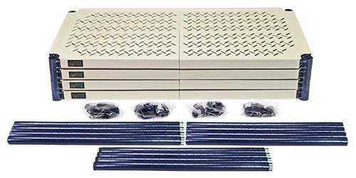 4-Shelf Plastic Wire Shelving Unit T652