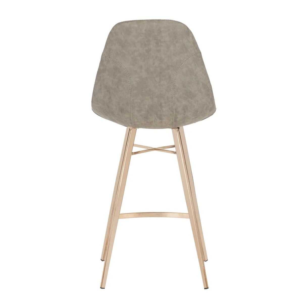 Modern Glam Counter Stool with Footrest Z25547