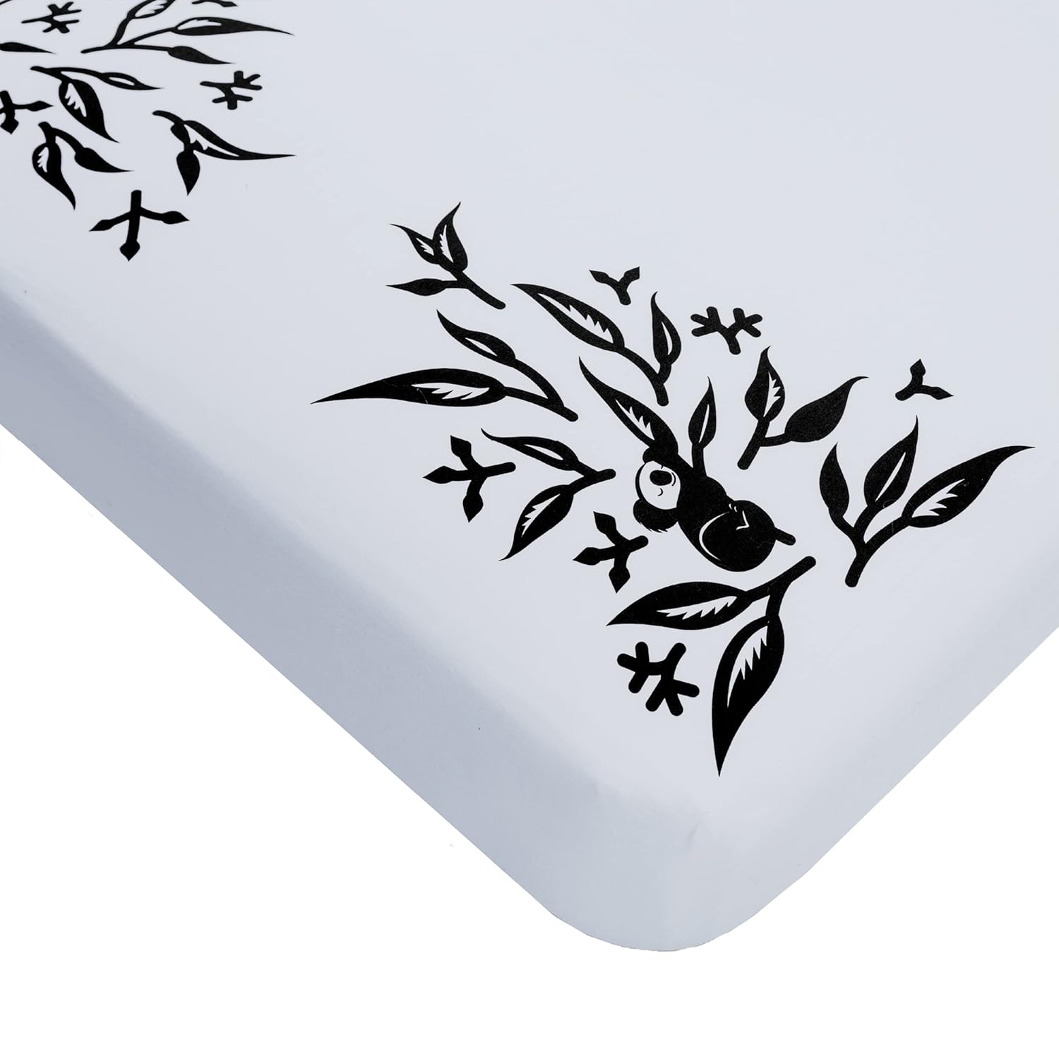 100% Cotton Fitted Sheets, Pebble Grey and White, Two-Pack R58799