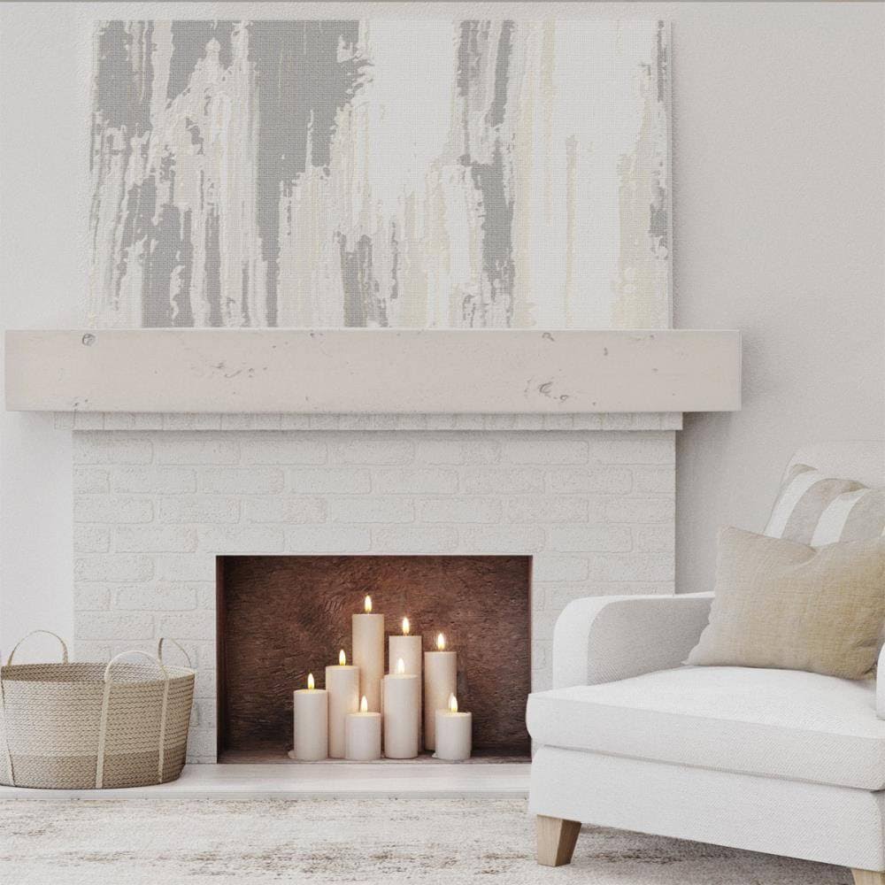 Knotty Pine Faux Wood Fireplace Mantel J764