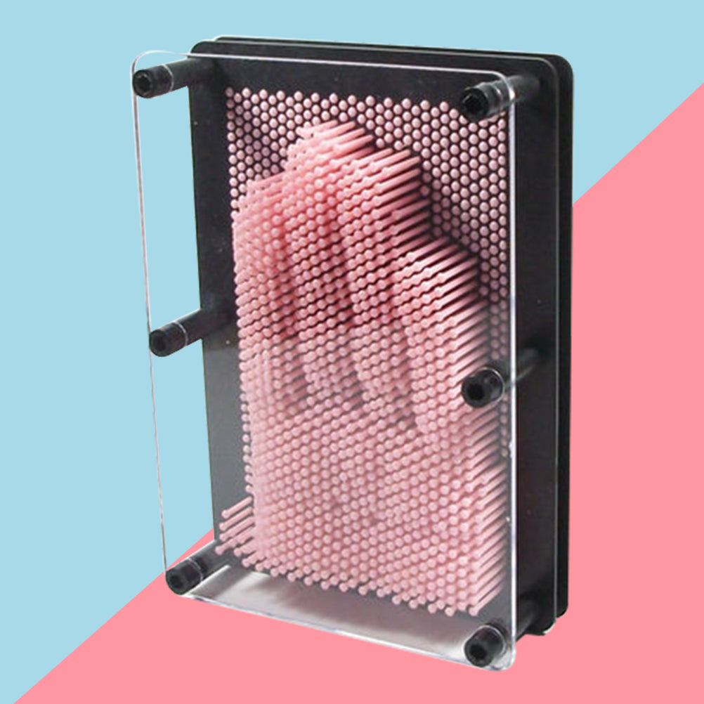 Medium Size Pink 3-Dimensional Pin Art Board Toy Y972961