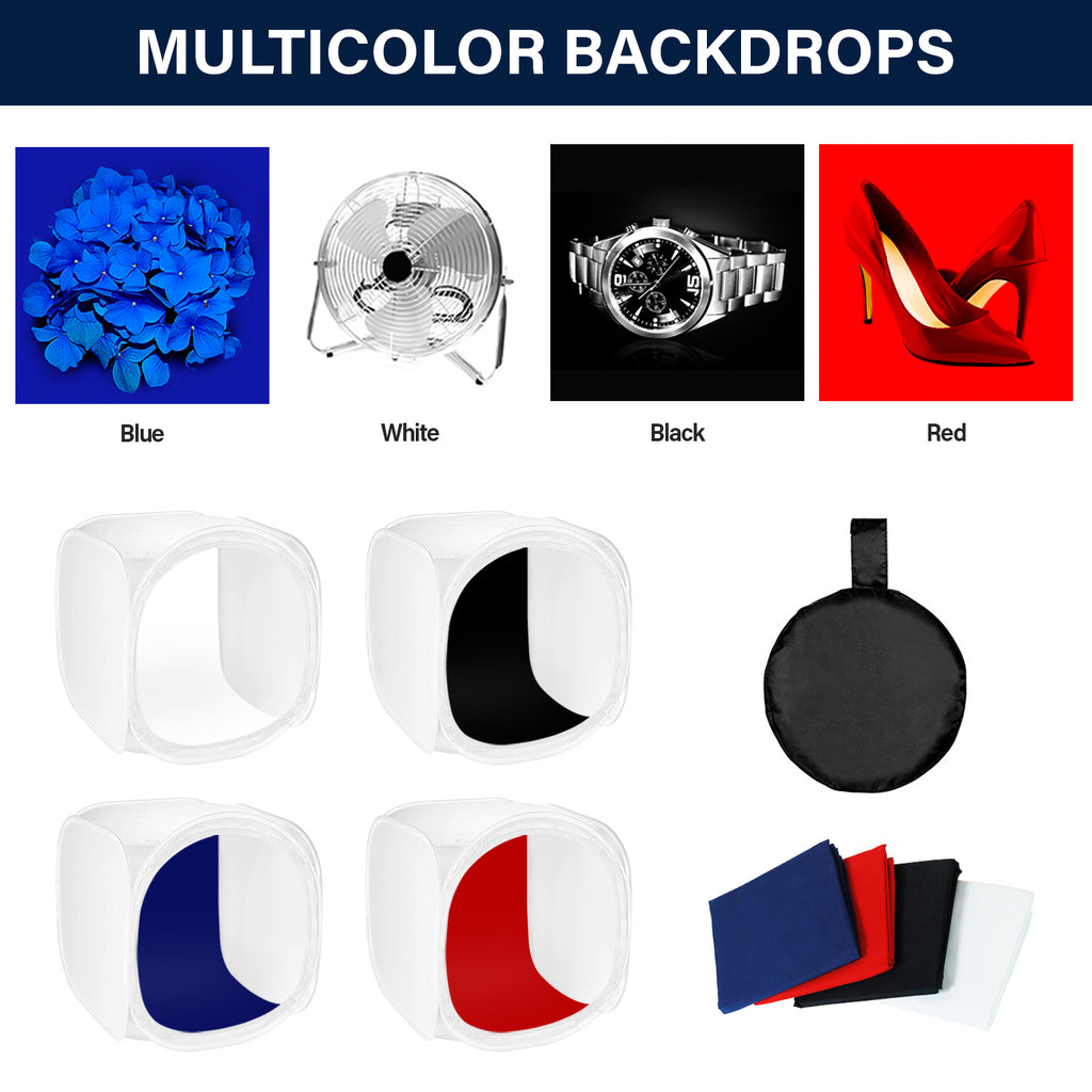 24" Folding Photo Light Box with LED Lighting Kit and Tripod D91291