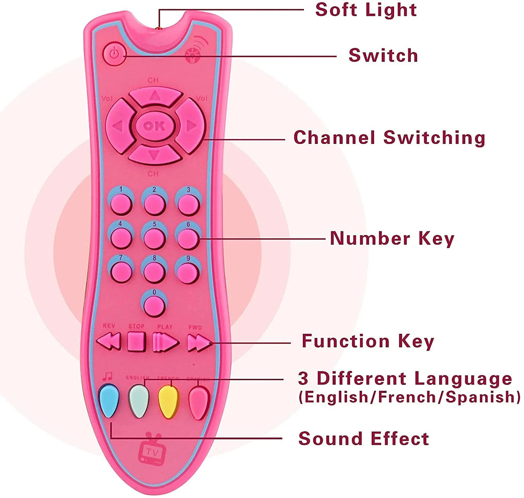 Gray TV Remote Control Toy with Light and Sound K806047