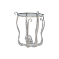 Silver Metal and Glass Octopus Table I2513