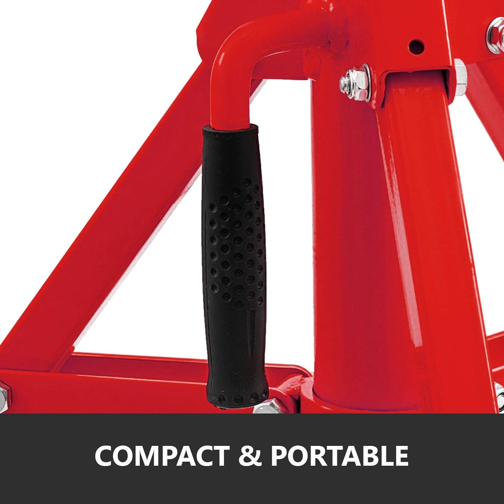 V Head Pipe Stand, Adjustable Height 20-37, 2500 lb. Load Capacity, Carbon Steel U1819